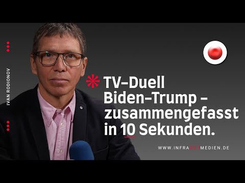 TV-Duell Biden-Trump – zusammengefasst in 10 Sekunden.