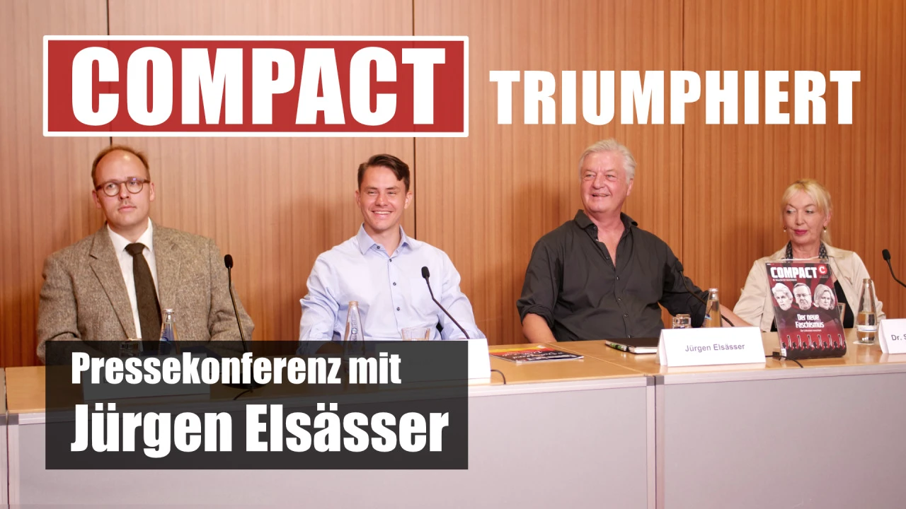 Pressekonferenz mit Jürgen Elsässer: Compact triumphiert über Nancy Faeser