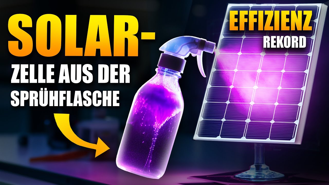 Geniale Erfindung: Sprüh-Solarzelle 95% günstiger als Solarmodule