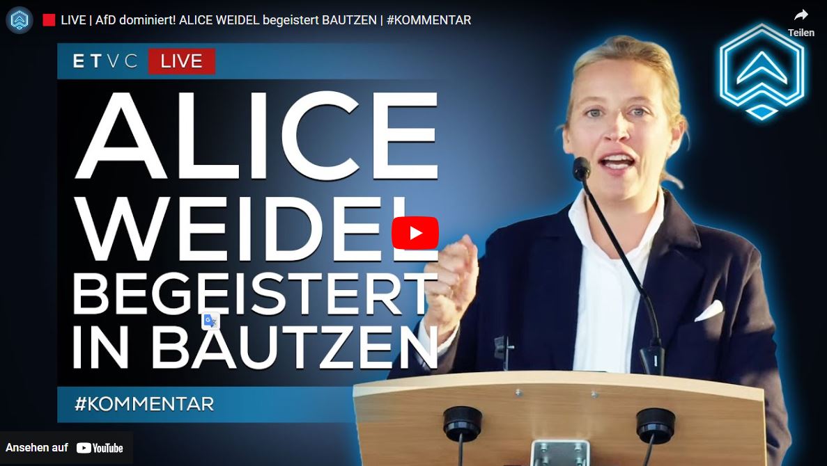 AfD dominiert! ALICE WEIDEL begeistert BAUTZEN | #KOMMENTAR