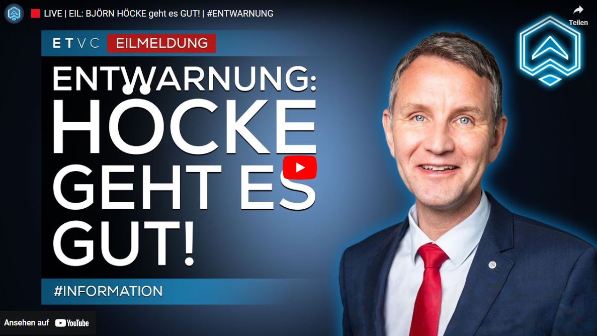 EIL: BJÖRN HÖCKE geht es GUT! | #ENTWARNUNG