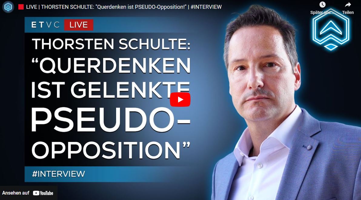 THORSTEN SCHULTE: “Querdenken ist PSEUDO-Opposition!” | #INTERVIEW