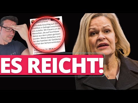 Solingen: Frau Faeser, seihen Sie einfach ruhig!