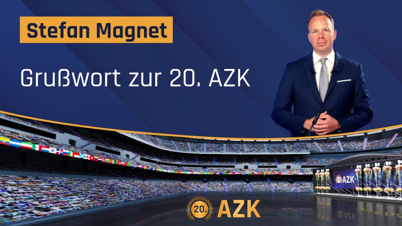 Stefan Magnet an der 20. AZK: AUF1 – Grußbotschaft