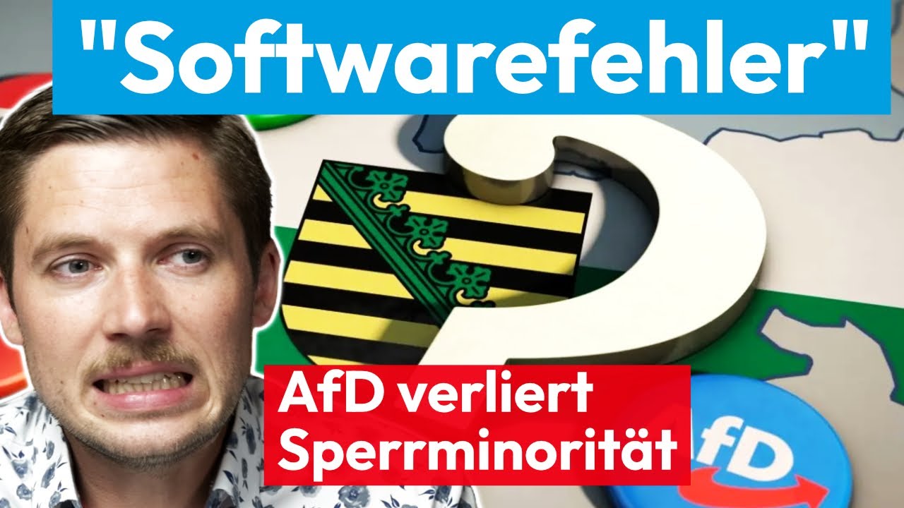 Softwarefehler oder Wahlbetrug in Sachsen? AfD verliert Sitz im Parlament!