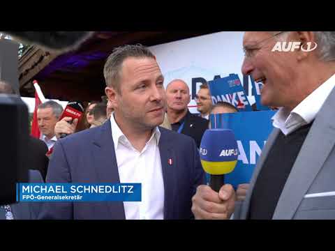 Erste Worte des FPÖ-Generalsekretärs Michael Schnedlitz zum Wahlerfolg