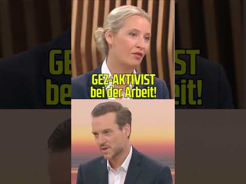 #GEZ-Aktivist betreibt #Framing im Auftrag des #ZDF ! ALICE #Weidel wehrt sich vehement!