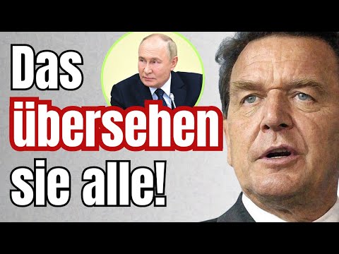 HAMMERHART! Gerhard Schröder sagt das UNSAGBARE!