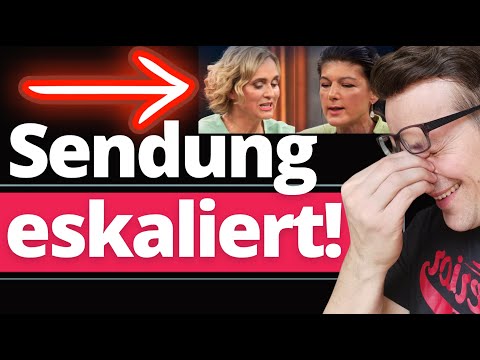 Miosga zornig auf Wagenknecht weil Grüne “Gefährlichste Partei” sind!