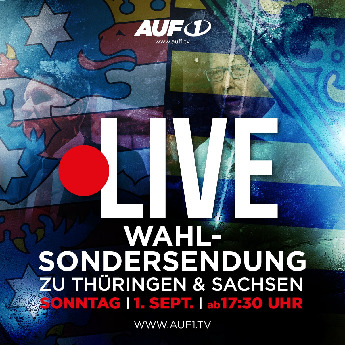 AUF1-Live: Wahl-Sondersendung zum Wahlbeben in Thüringen und Sachsen