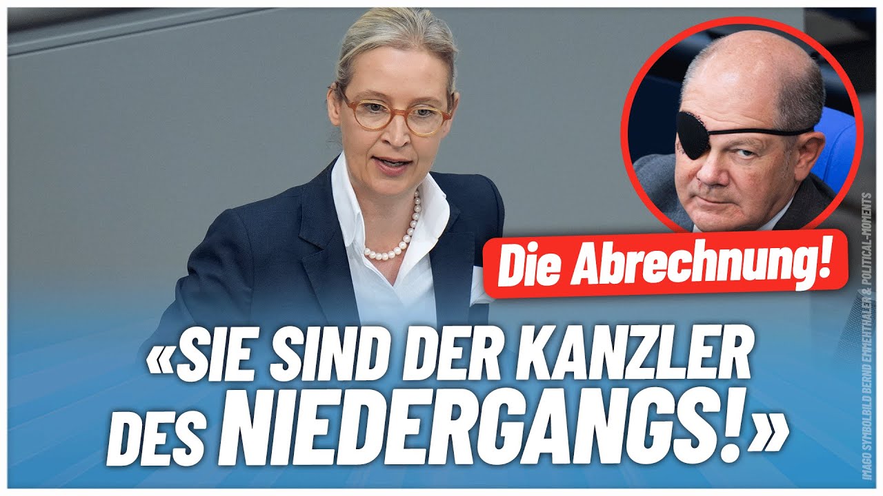 “Sie sind der Kanzler des Niedergangs!” – Alice #Weidel – #AfD