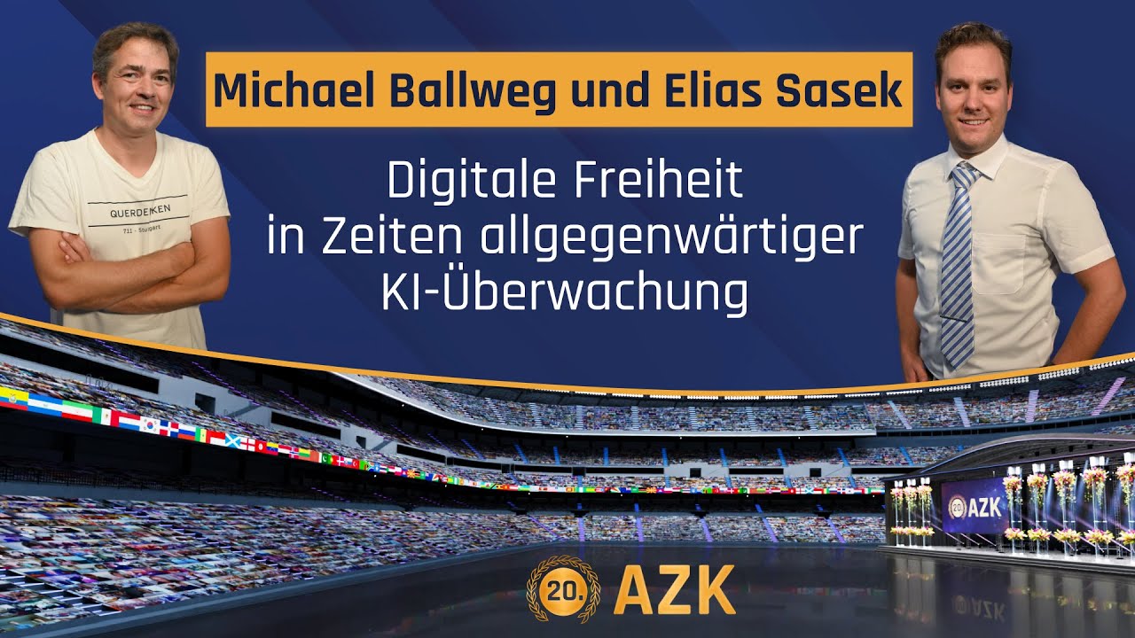 📢 Der „Digitale Aktivist“ Michael Ballweg bei der 20. AZK ✨