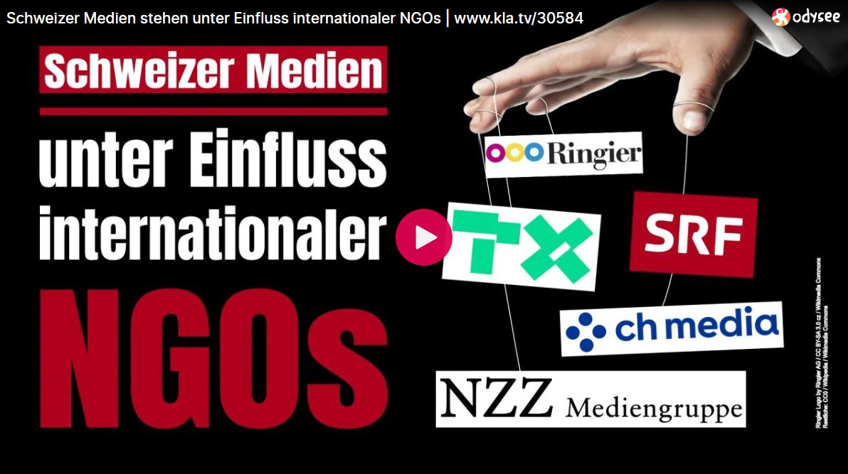 Schweizer Medien stehen unter Einfluss internationaler NGOs