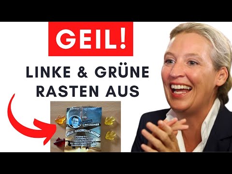 AfD verteilt Gummibärchen in Form von ABSCHlEBE-Flugzeugen!