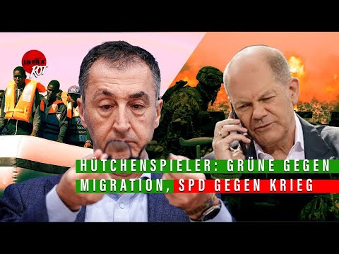 Hütchenspieler: Grüne gegen Migration, SPD gegen Krieg