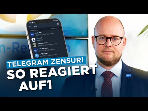 Telegram Zensur – so reagiert AUF1!