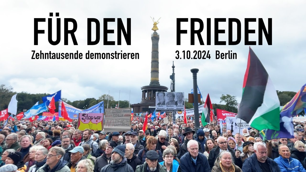 JA zu Frieden! Zehntausende demonstrieren in Berlin