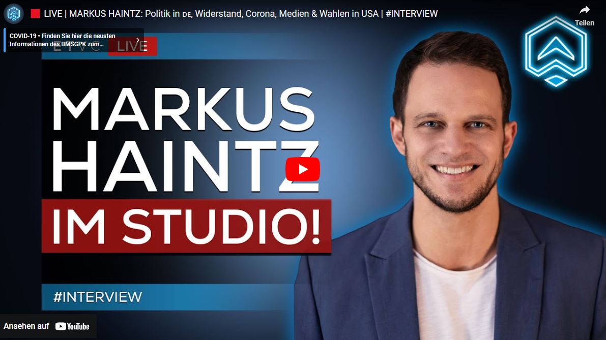 MARKUS HAINTZ: Politik in 🇩🇪, Widerstand, Corona, Medien & Wahlen in USA | #INTERVIEW