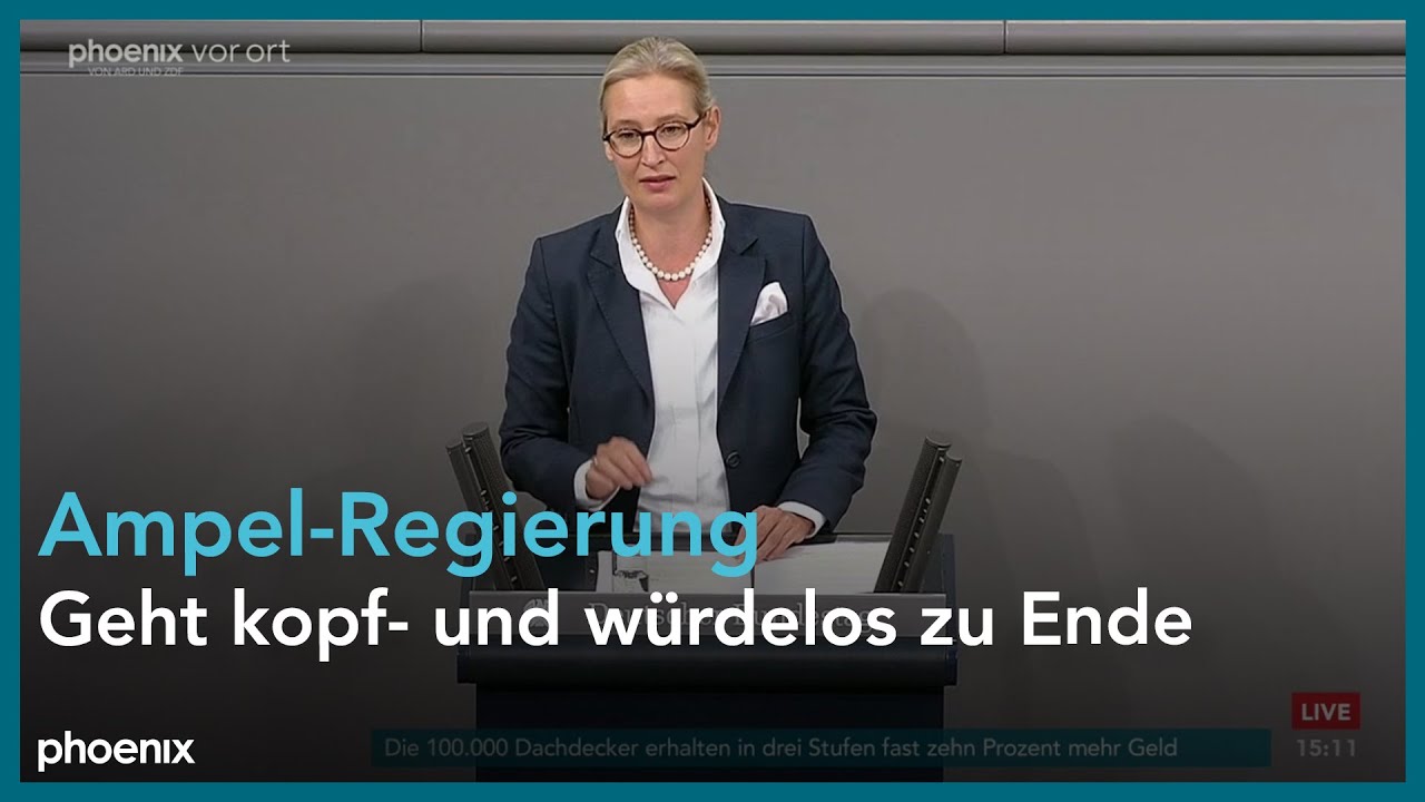 Alice Weidel zur Regierungserklärung von Olaf Scholz zur aktuellen Lage am 13.11.24