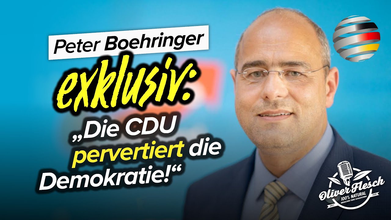 „Die CDU pervertiert die Demokratie!“ – Peter Boehringer (MdB | AfD) im Exklusivinterview