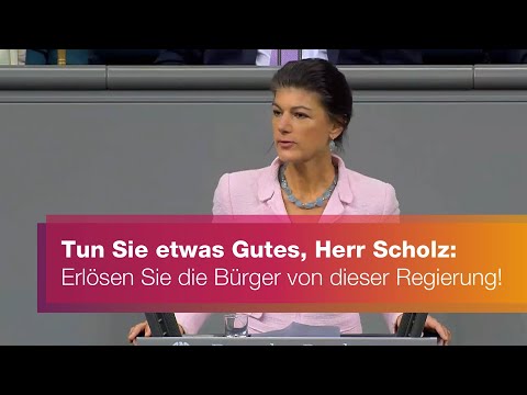 Tun Sie etwas Gutes, Herr Scholz: Erlösen Sie die Bürger von dieser Regierung!