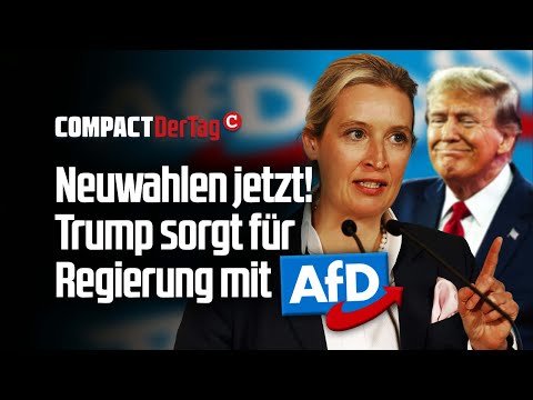 Neuwahlen jetzt! Trump sorgt für Regierung mit AfD💥