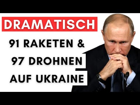 Großangriff auf Ukraine – Schlimme Schäden & dramatische Folgen!