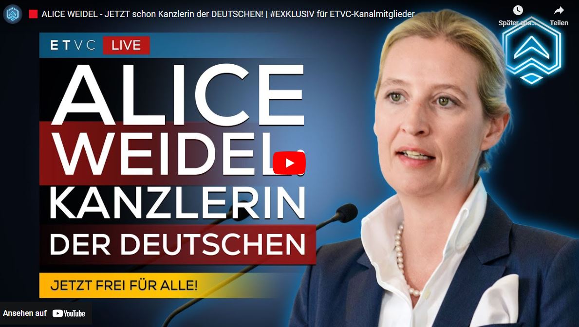 ALICE WEIDEL – JETZT schon Kanzlerin der DEUTSCHEN! | #EXKLUSIV für ETVC-Kanalmitglieder