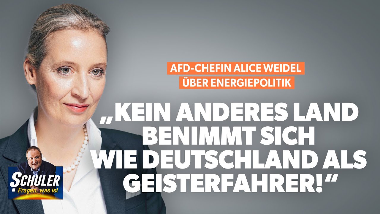 AfD-Chefin Alice Weidel: „Kein anderes Land benimmt sich wie Deutschland als Geisterfahrer!“