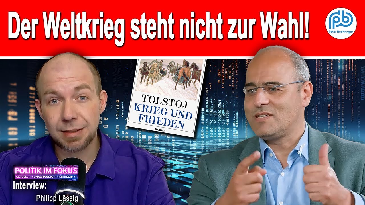 Das umfassende Interview zu Krieg, Frieden und vielem mehr – Boehringer bei Politik im Fokus