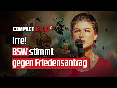 Irre! BSW stimmt gegen Friedensantrag💥