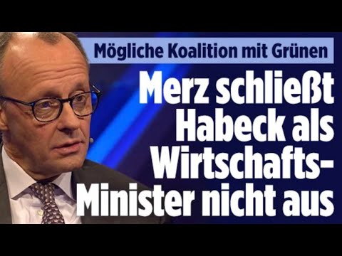 MERZ bei maischberger: Habeck bleibt Wirtschaftsminister?!