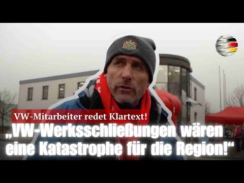 „VW-Werksschließungen wären eine Katastrophe für die Region!“ – VW-Mitarbeiter redet Klartext!