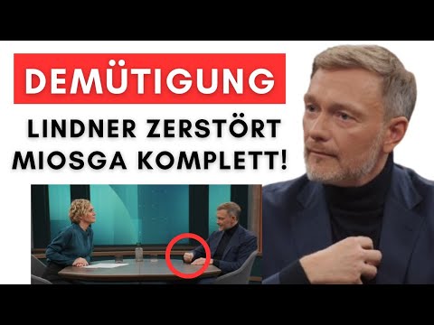 Lindner zerstört Miosga für Kuschel-Interviews mit Scholz & Habeck!