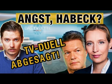 Hat Habeck ANGST vor TV-Duell mit Weidel? AfD prüft juristische Schritte!