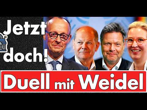 Jetzt doch! Große Debatte zwischen Weidel, Merz, Scholz & Habeck! Öffentlicher Druck hilft oft!