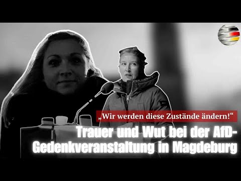 „Wir werden diese Zustände ändern!“ Trauer und Wut bei der AfD-Gedenkveranstaltung in Magdeburg