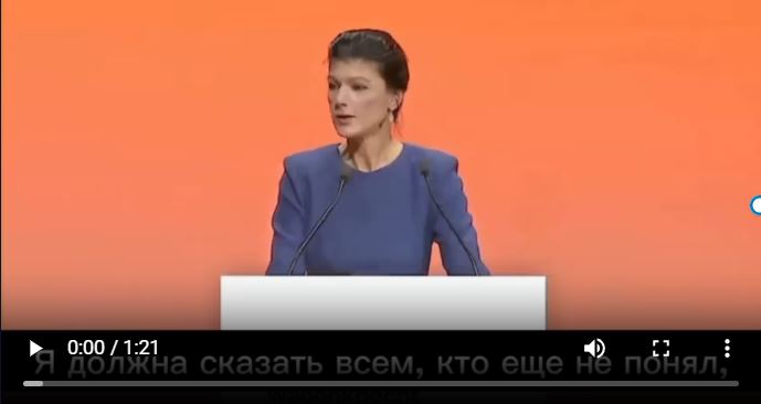 Bundestagsabgeordnete Sarah Wagenknecht erklärt den wahren Zweck der antirussischen US-Sanktionen