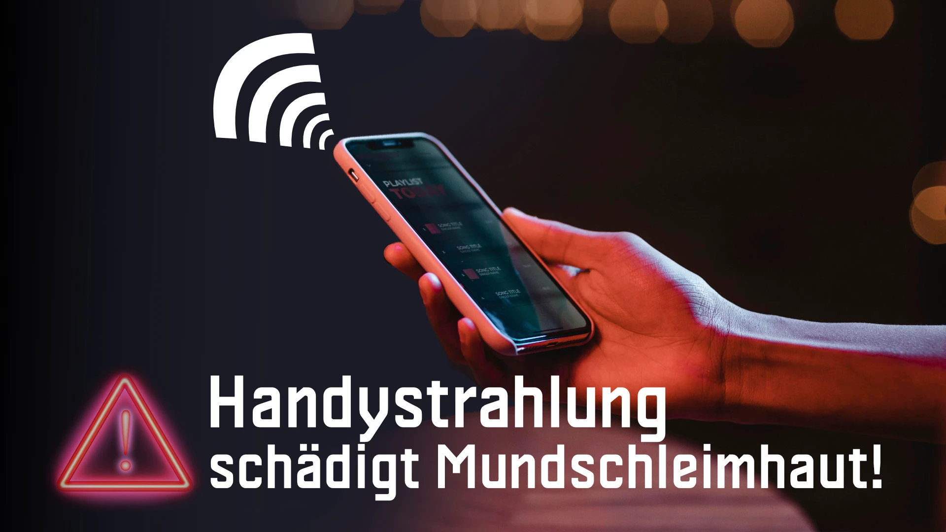 Medien verschweigen: Schädigung der Mundschleimhaut durch Handystrahlung!