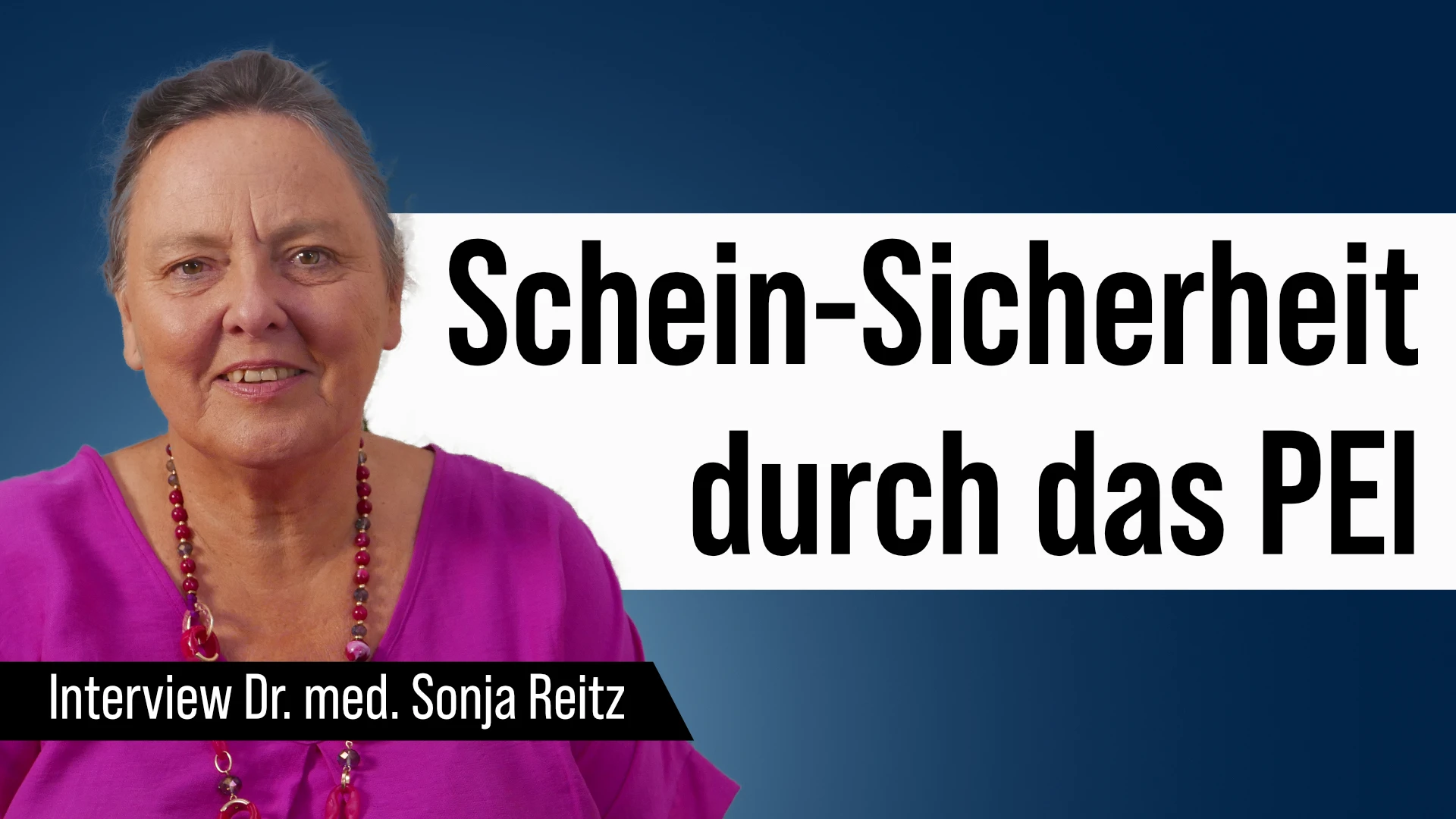 Freistell-Titel  der Sendung: Schein-Sicherheit bei der Impfstoff-Überwachung durch das Paul-Ehrlich-Institut