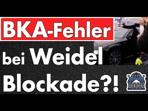 Heftiger Fehler? Video soll verlassenes BKA-Fahrzeug bei Weidel Blockade zeigen. Wir klären auf!