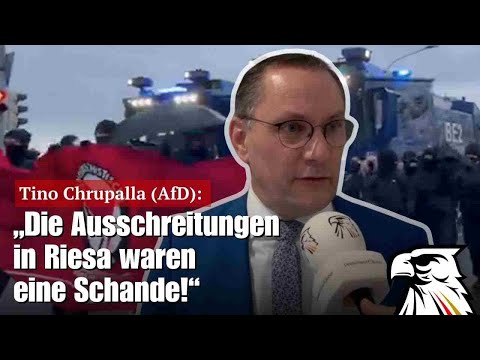 Tino Chrupalla (AfD): „Die Ausschreitungen in Riesa waren eine Schande!“