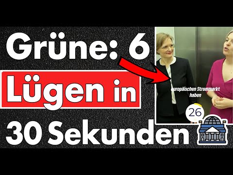 6x Lügen in 30 Sekunden – Grüne Intelligenz: Wir haben Vielfalt der Gasspeicher und es war doch hell