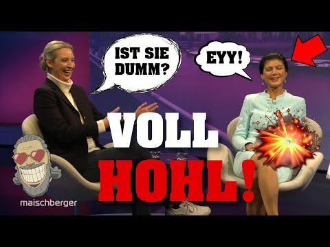 „ECHT so dumm?“ – Weidel lacht Wagenknecht AUS! 💥⚡️| maischberger