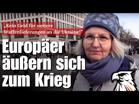 „Kein Geld für weitere Waffenlieferungen an die Ukraine!“  Europäer äußern sich zum Krieg