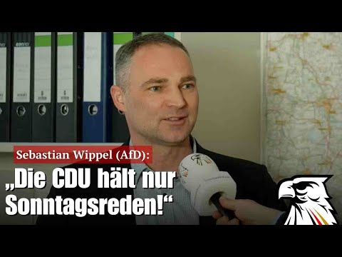 Sebastian Wippel (AfD): „Die CDU hält nur Sonntagsreden!“