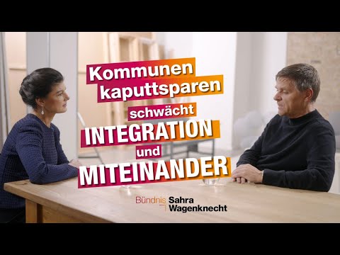 Ex-Fußballmanager und BSW-Spitzenkandidat Oliver Ruhnert im Gespräch mit Sahra Wagenknecht