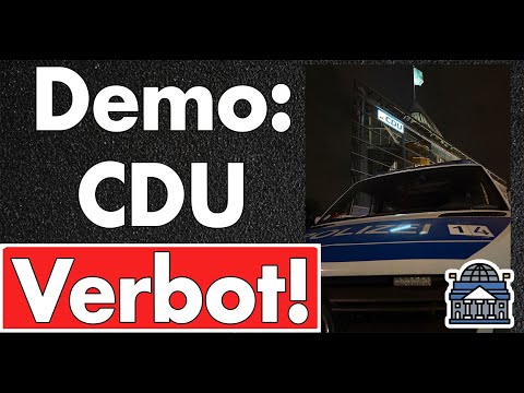 Demo vor Parteizentrale: CDU Verbot jetzt!