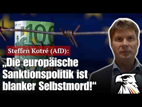 Steffen Kotré (AfD): „Die europäische Sanktionspolitik ist blanker Selbstmord!“