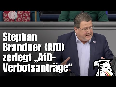 Stephan Brandner (AfD) zerlegt „AfD-Verbotsanträge“: „SIE haben Angst vor der Stimme der Vernunft!“